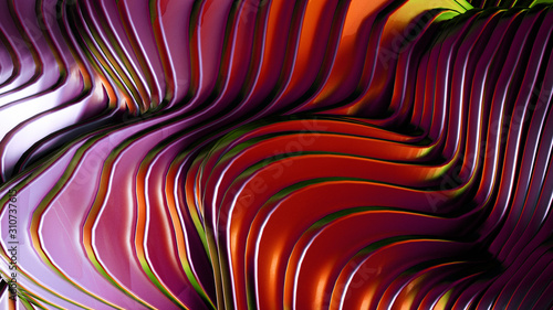 Abstract colorful background. 3d illustration, 3d rendering. © Pierell