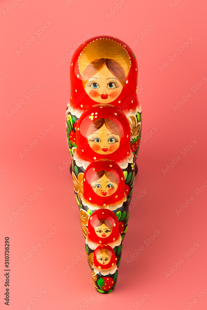 Russian folk wooden doll