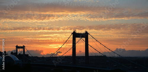 Tamar Bridge at sunset 
