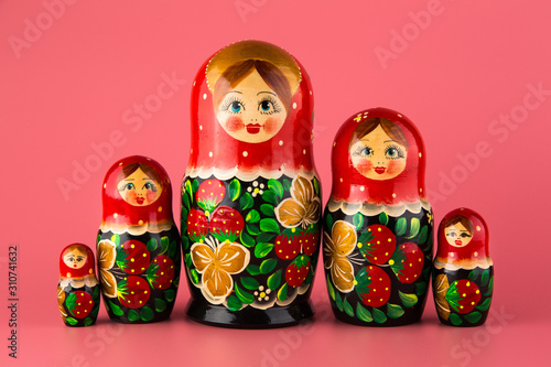 Fotografia Russian folk wooden doll
