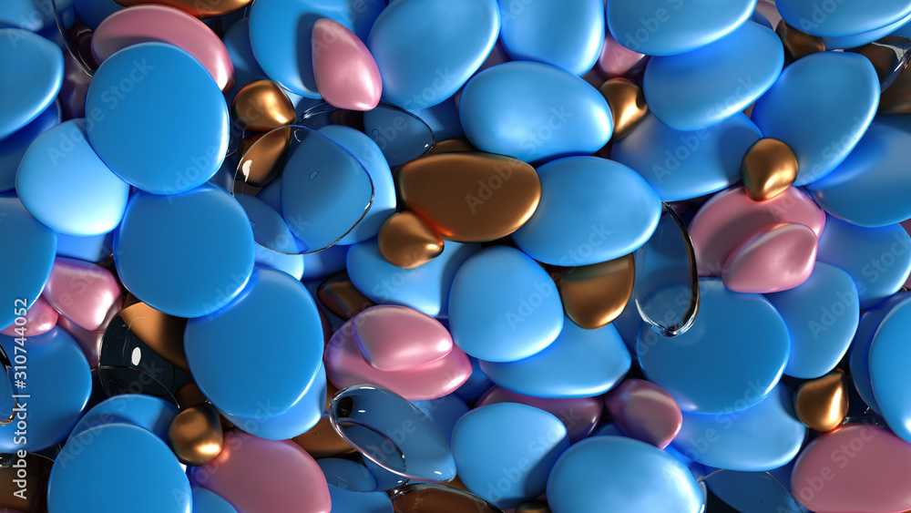 Beautiful background with beads, particles and simulation. 3d illustration, 3d rendering. Beautiful background with beads, particles and simulation. 3d illustration, 3d rendering.