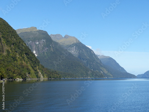Doubtful sound in fjorland national park in New Zealand photo