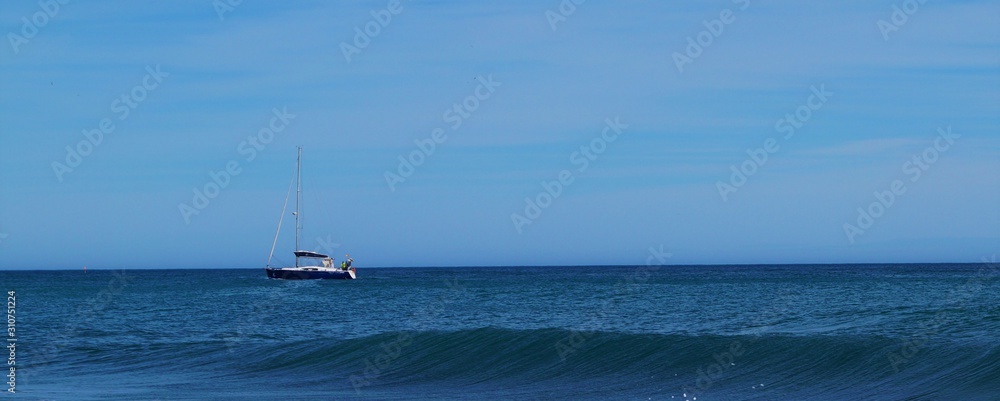 Obraz premium Segelboot im Meer