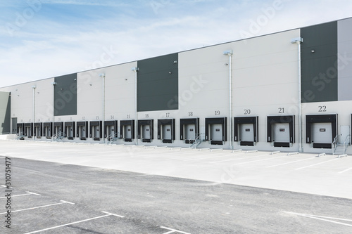 Empty loading dock bays