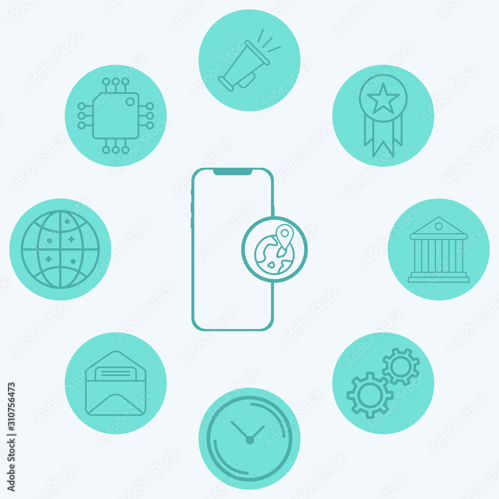 Mobile phone vector icon sign symbol Mobile phone vector icon sign symbol