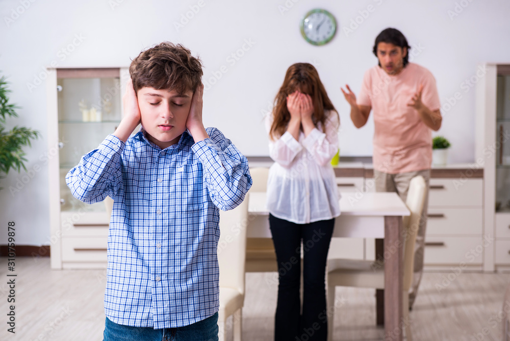 Family conflict with husband and wife and child Family conflict with husband and wife and child