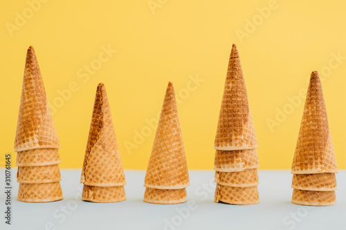 Ice cream cones photo