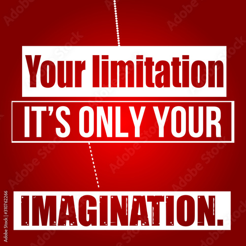 Imagination typography style design - VECTOR
