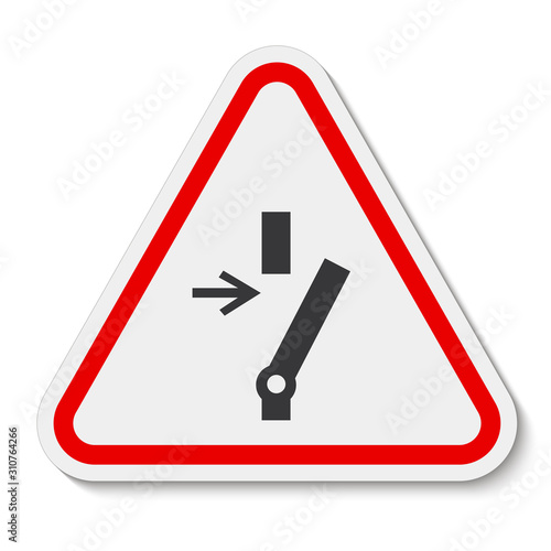 Disconnect Before Carrying Out Maintenance Or Repair Symbol Sign On black Background Isolate On White Background,Vector Illustration EPS.10