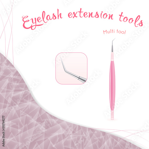 Multifunctional eyelash tool