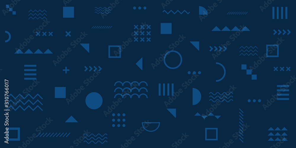Memphis Simple Blue Abstract Circle Line Rectangle Box Arrow Cross Mountain River Pie Egypt Basic Shape Background For shirt Memphis Simple Blue Abstract Circle Line Rectangle Box Arrow Cross Mountain River Pie Egypt Basic Shape Background For shirt