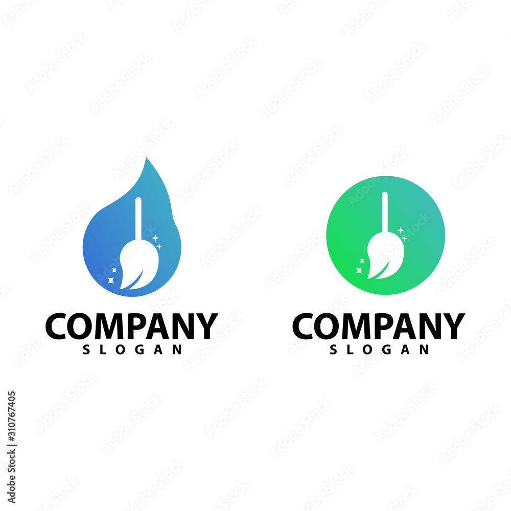 Clean Logo Template, Design Vector Illustration Icon Clean Logo Template, Design Vector Illustration Icon