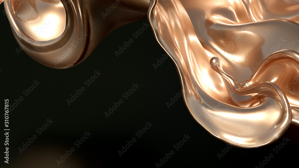 Beautiful background with geometric shape. 3d illustration, 3d rendering.