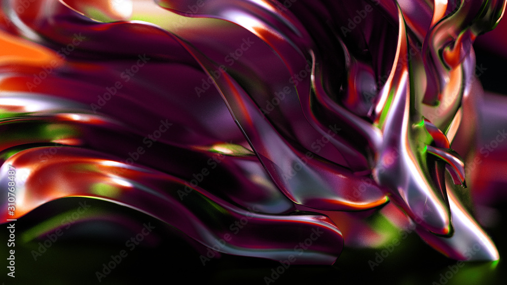 Fototapeta premium Abstract colorful background. 3d illustration, 3d rendering.