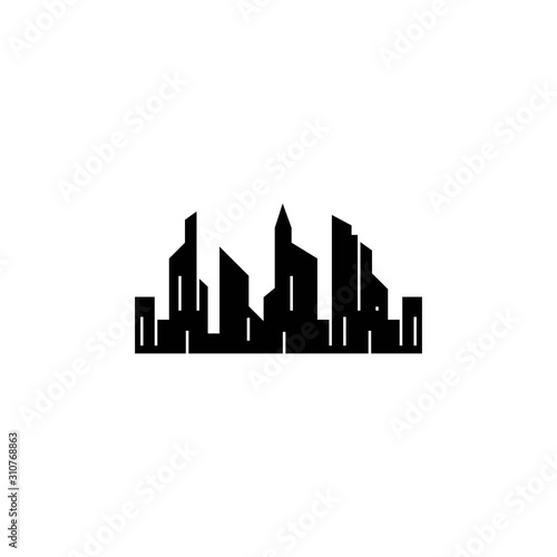 City skyline  city silhouette logo  icon vector