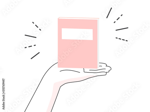 holding a book 