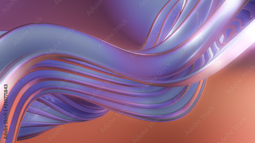 Fototapeta premium Abstract colorful background. 3d illustration, 3d rendering.