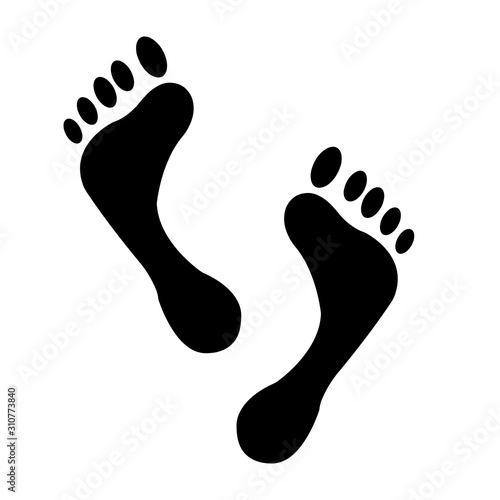 Print of human foot isolated © Feoktistova
