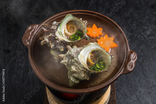 さざえ料理　Grilled (turban shell) Japanese food photo