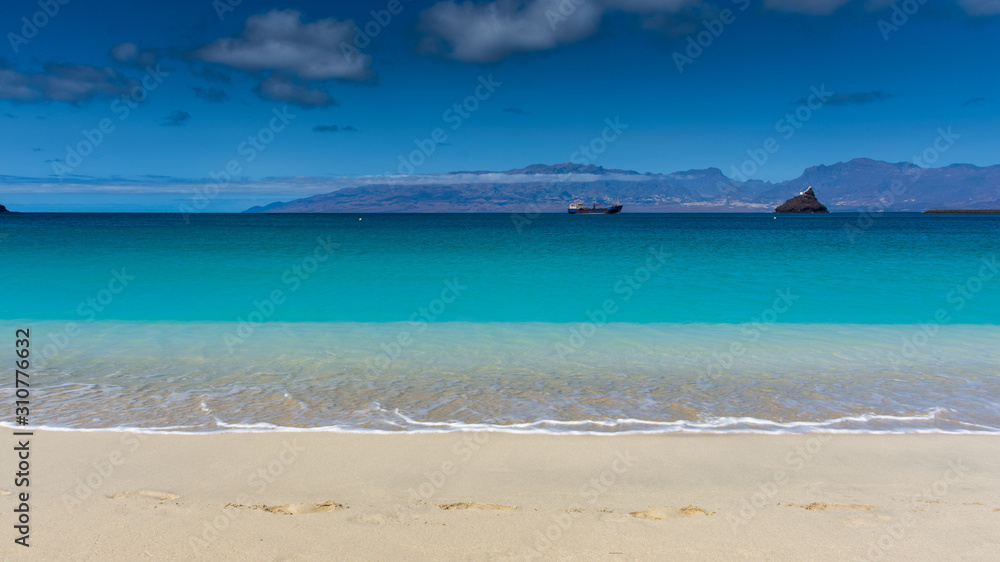 the city beach in Mindelo, Cape Verde, Africa