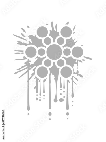 Spritzer Schneeflocke Design dot