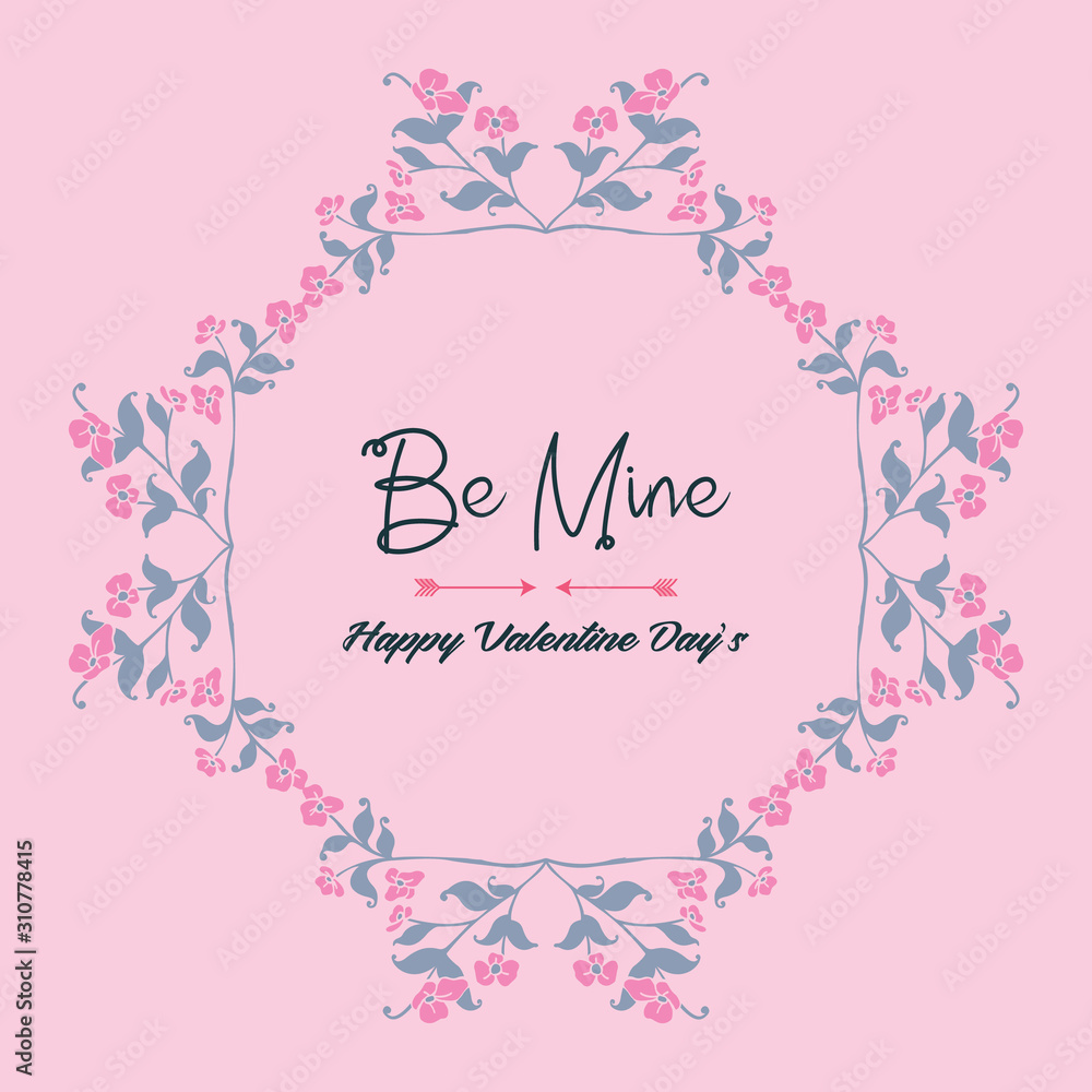 Shape pattern leaf floral frame, for greeting card be mine. Vector Shape pattern leaf floral frame, for greeting card be mine. Vector