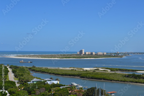 Aerial View Of Daytona Beach  Florida In Summer