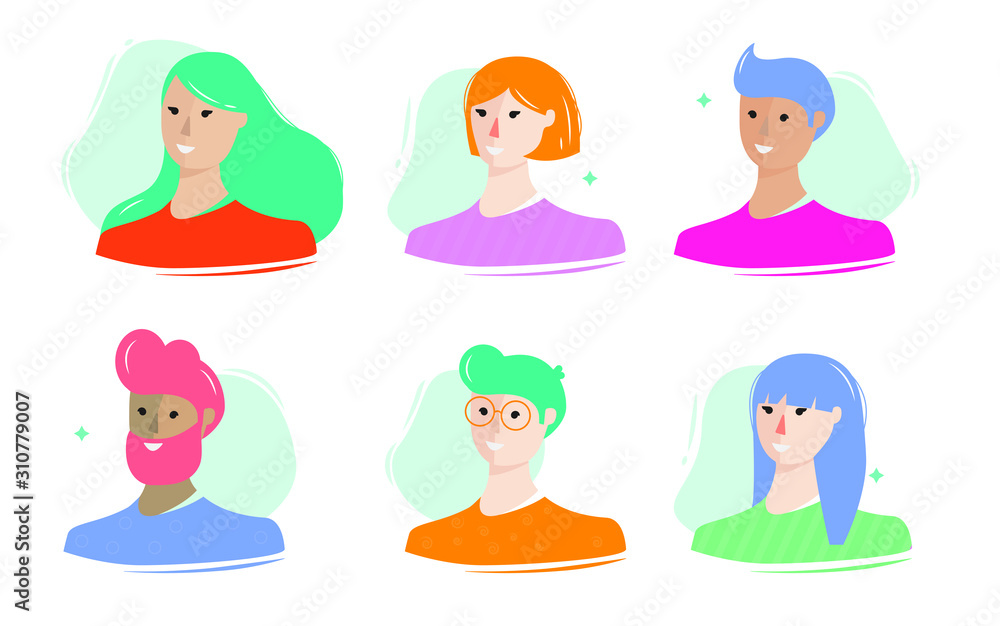 People avatar set People avatar set