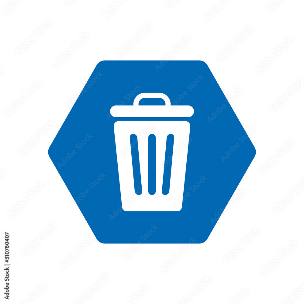 trash icon, bin icon, rubbish icon Stock Vector | Adobe Stock