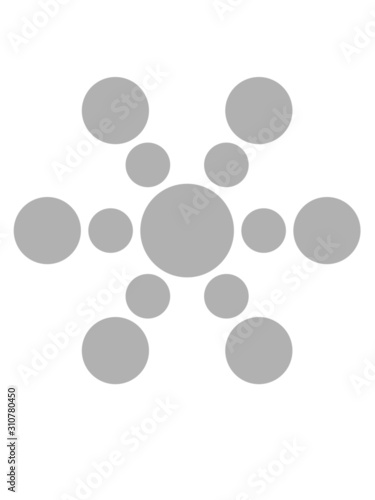 Schneeflocke Punkte Design 
