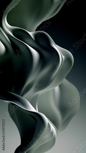 Beautiful luxury elegant backdrop with silk fabric drapery. 3d illustration, 3d rendering.