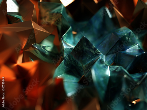 Wallpaper Mural Beautiful, elegant, abstract background with metal and the texture of stone, marble and granite. 3d illustration, 3d rendering. Torontodigital.ca