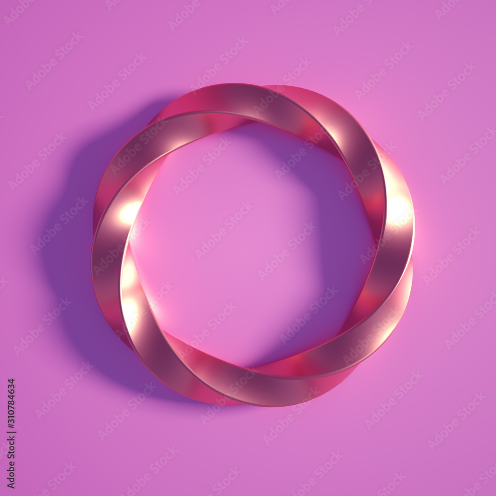 Obraz premium Beautiful background with geometric shape. 3d illustration, 3d rendering.