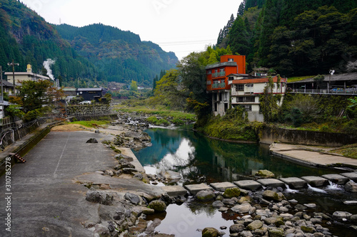 温泉地の風景