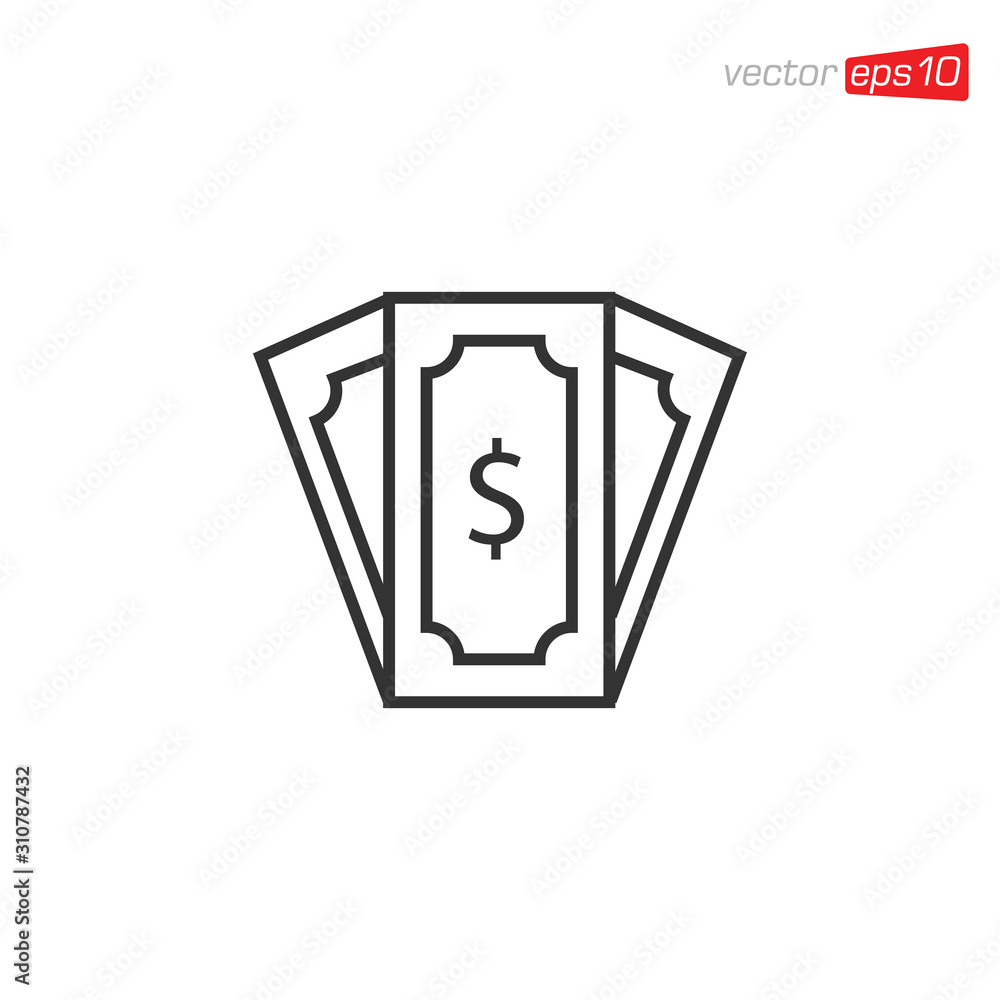 Money Icon Design Vector Template Money Icon Design Vector Template