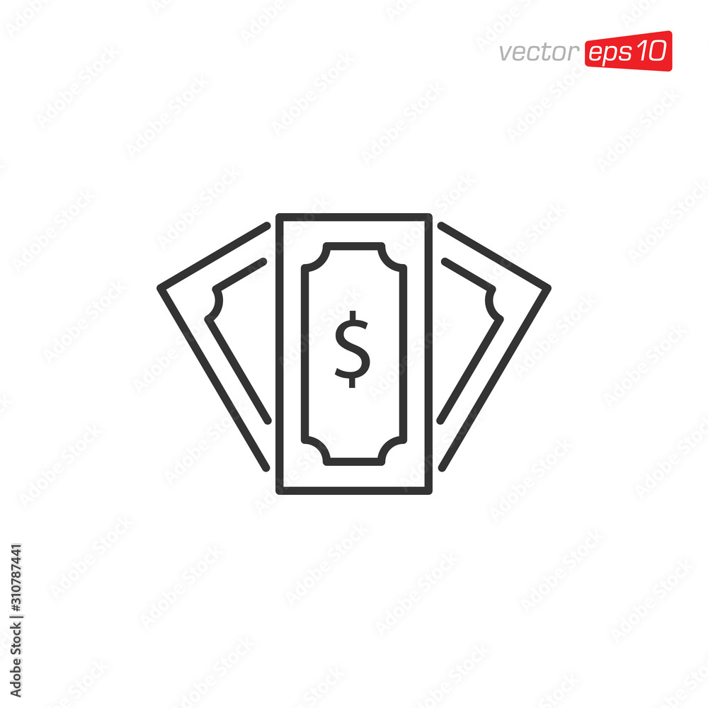 Money Icon Design Vector Template Money Icon Design Vector Template