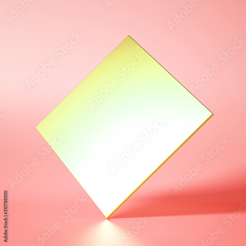 Free Download Beautiful background with geometric shape. 3d illustration, 3d rendering. - GFXLoad