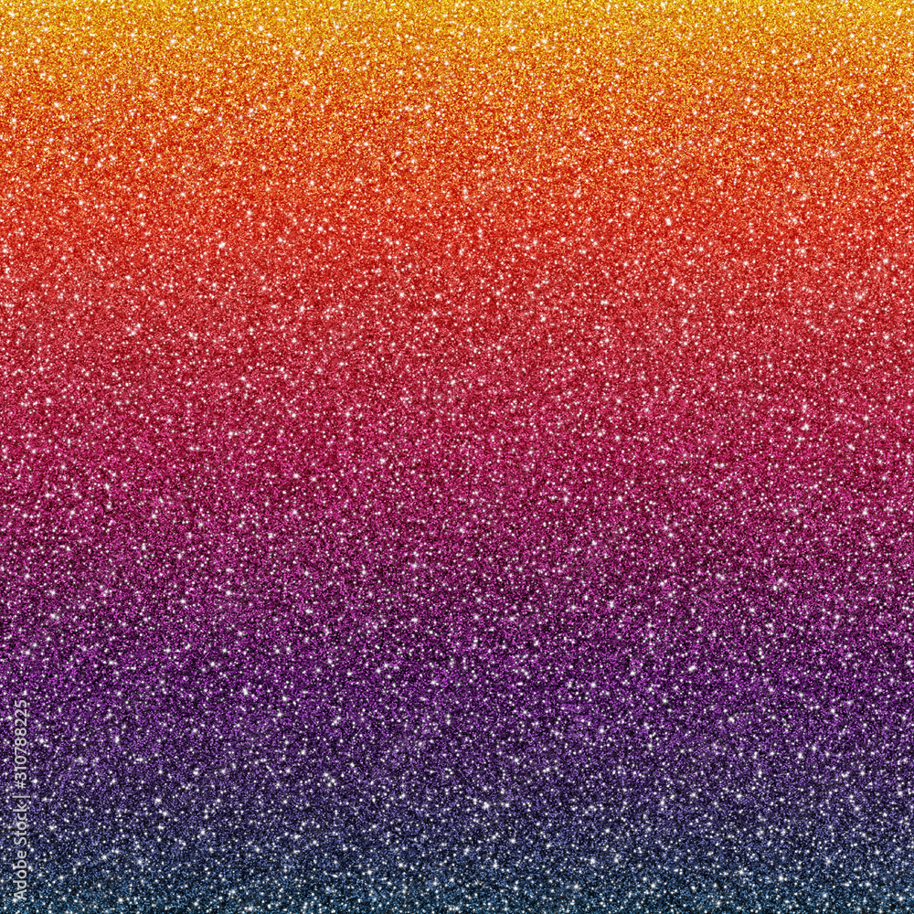 Ombre Glitter Texture Sparkling glitter texture in colorful ombre