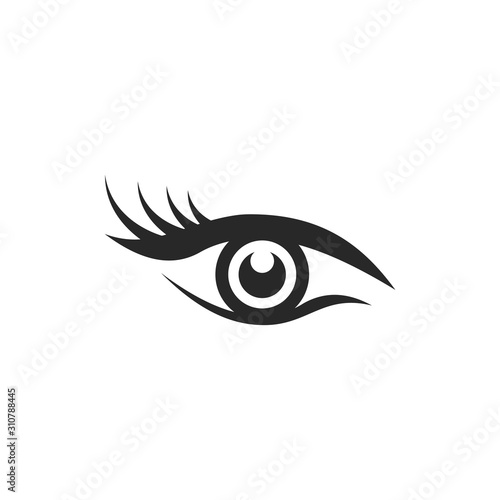 Eye icon vector symbol logo illustration EPS 10