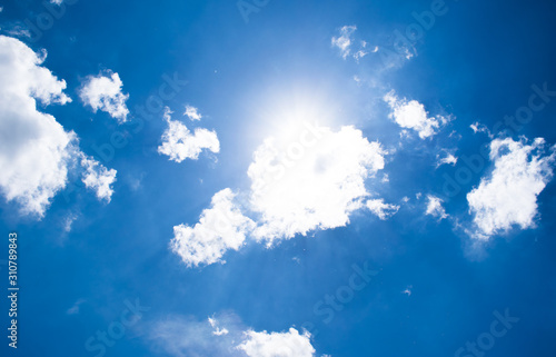 Fototapeta Naklejka Na Ścianę i Meble -  landscape of clouds on the blue sky in daytime