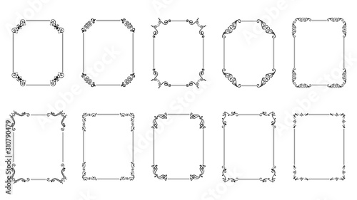 Luxury decorative frames vector collection photo