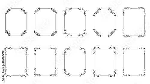 Luxury decorative frames vector collection