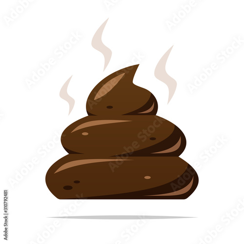 Poop vector isolated illustration