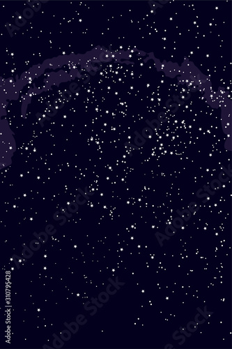 Northern hemisphere constellations, star map. Science astronomy