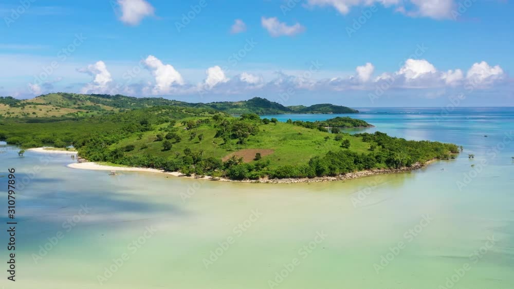 Lagoon with islands. Caramoan Islands, Philippines. Beautiful islands, view from above. Summer and travel vacation concept. Lagoon with islands. Caramoan Islands, Philippines. Beautiful islands, view from above. Summer and travel vacation concept.