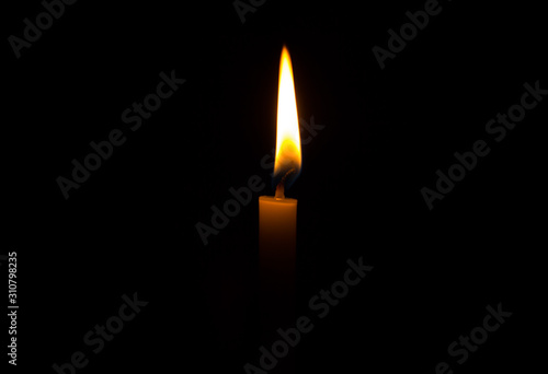 candle in dark