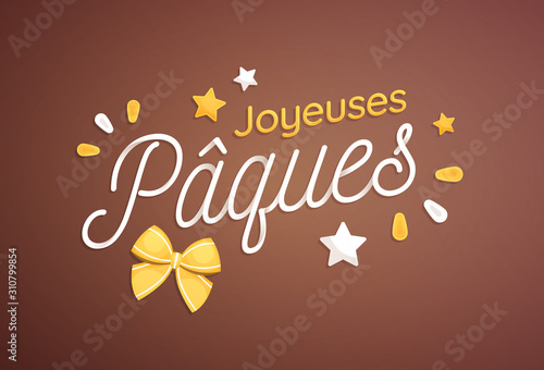 Joyeuses Pâques - Bannière, carte de vœux