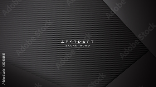 Abstract background dark with black doff carbon fiber texture for presentation design. 