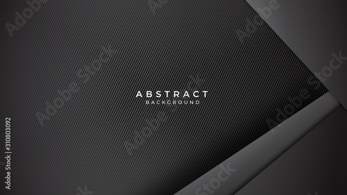 Abstract background dark with black doff carbon fiber texture for presentation design. 