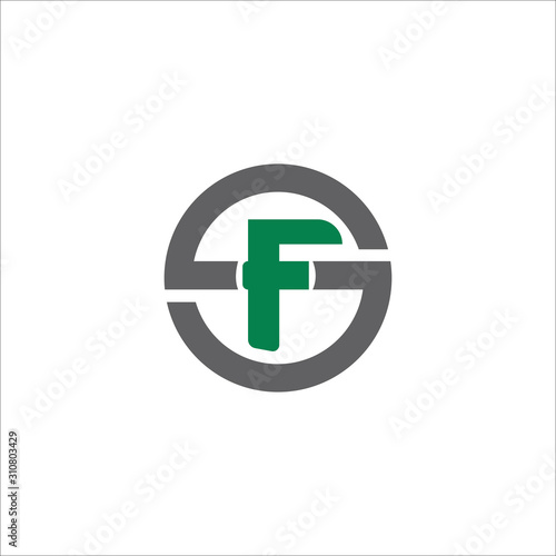 initial letter fs or sf logo vector designs